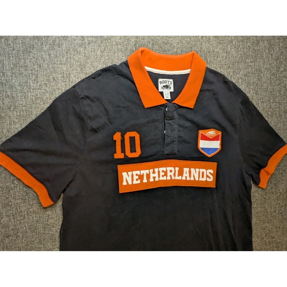 Roots Netherlands 2010 National Team Training Football Polo Shirt Mens XL - Picture 2 of 9